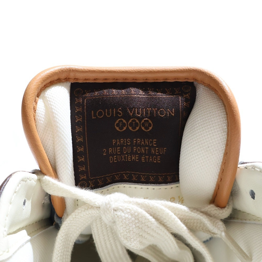 LOUIS VUITTON(ルイヴィトン) 25AW LV ButterSoft LVバターソフト パデットレザーローカットスニーカー ネイビー/ブラウン