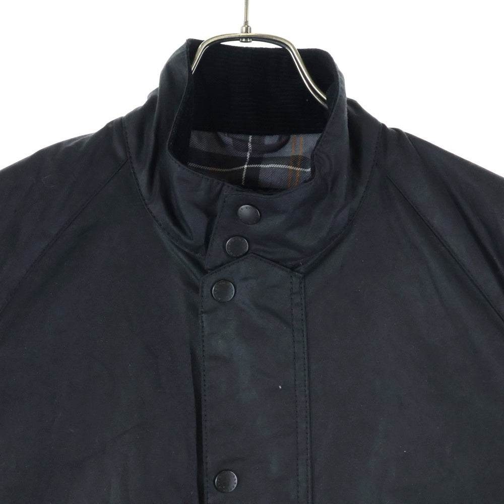 Barbour(バブアー) TRANSPORT トランスポート スタンドカラーワックスブルゾン ワックス加工ジップアップスイングトップジャケット 252MWX2497 ブラック