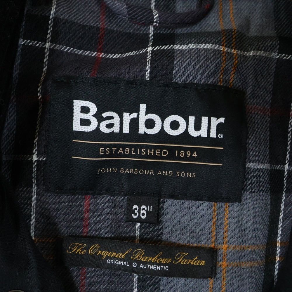 Barbour(バブアー) TRANSPORT トランスポート スタンドカラーワックスブルゾン ワックス加工ジップアップスイングトップジャケット 252MWX2497 ブラック