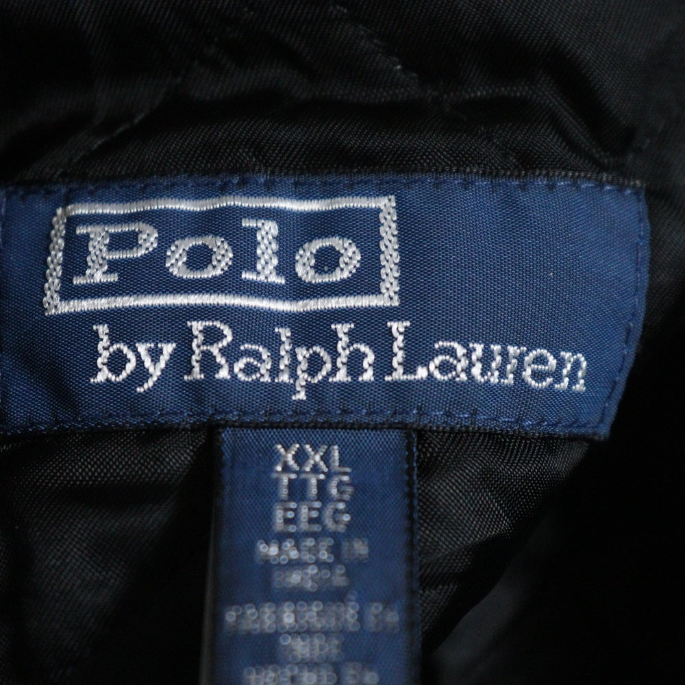 POLO RALPH LAUREN(ポロラルフローレン) 25AW レザー カフェ レーサー ジャケット バイカージャケット ブラック