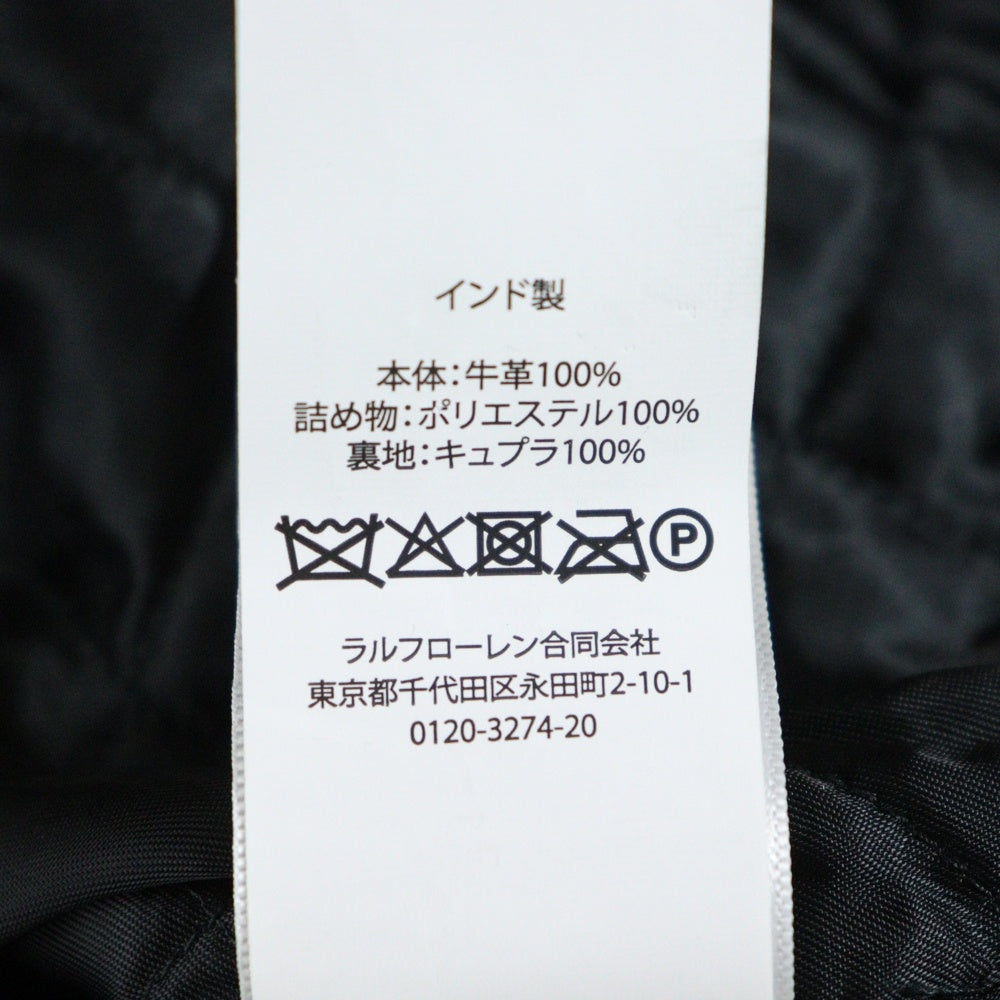 POLO RALPH LAUREN(ポロラルフローレン) 25AW レザー カフェ レーサー ジャケット バイカージャケット ブラック