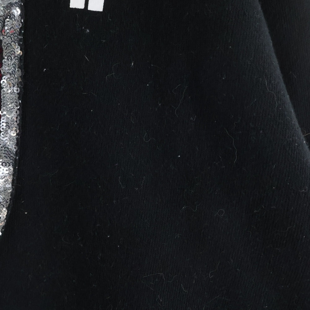 GUCCI(グッチ) ×LOONEY TUNES ルーニーチューンズ スパンコール装飾 キャラクター刺繍クルーネックスウェットトレーナー 469250-X9S59 ブラック