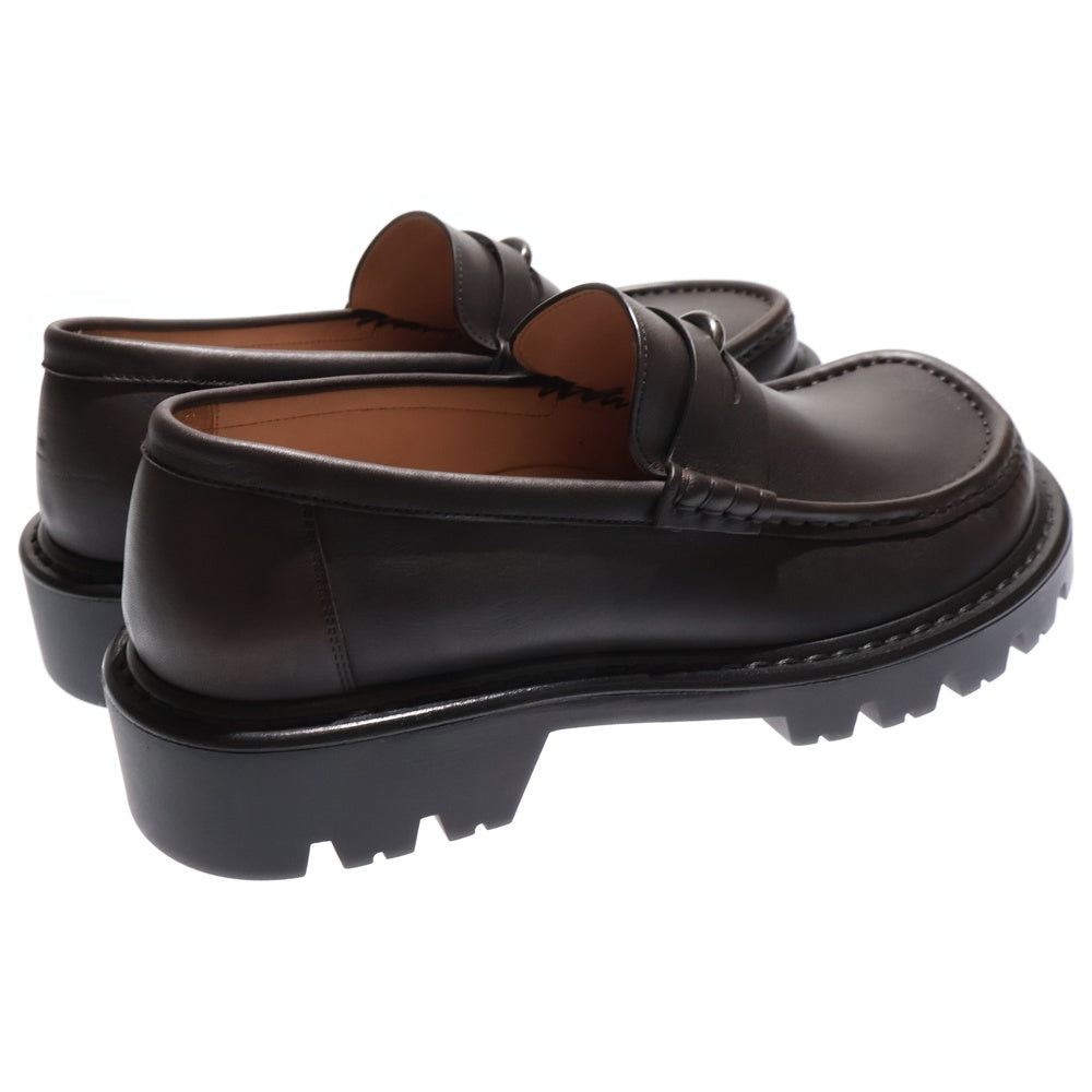 LOEWE(ロエベ) ロゴプレート デザイン シエラ ローファー シューズ ブラウン