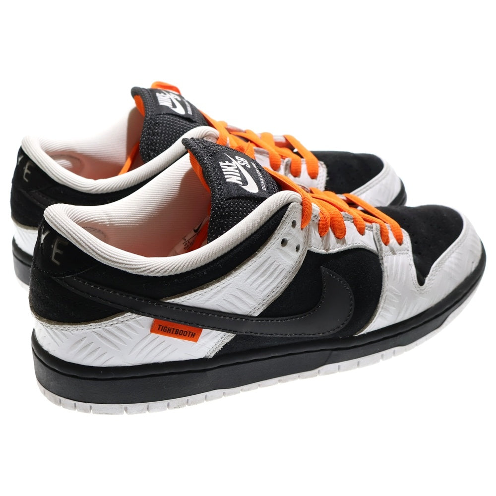 NIKE(ナイキ) ×TIGHTBOOTH SB Dunk Low Pro QS Black and White タイトブース SBダンクロープロQS レースアップローカットスニーカー US9/27cm FD2629-100 ブラック/ホワイト