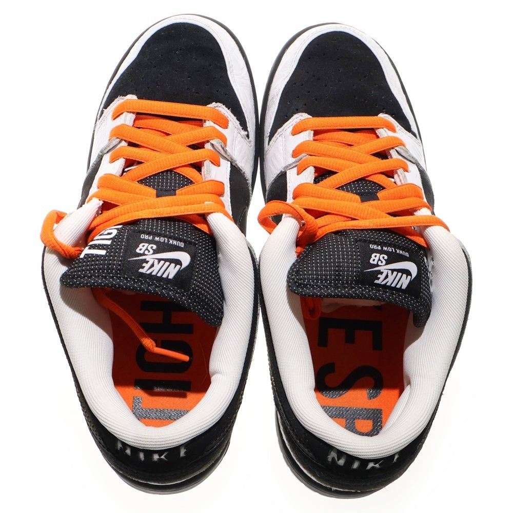 NIKE(ナイキ) ×TIGHTBOOTH SB Dunk Low Pro QS Black and White タイトブース SBダンクロープロQS レースアップローカットスニーカー US9/27cm FD2629-100 ブラック/ホワイト