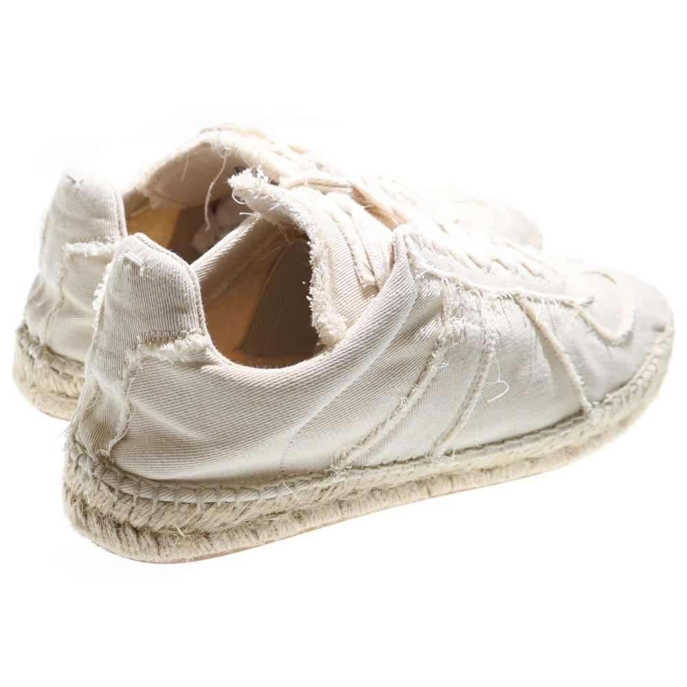 Martin Margiela 22(マルタンマルジェラ) Replica Espadrilles レプリカエスパドリーユ レースアップローカットスニーカー S57WS0445 アイボリー