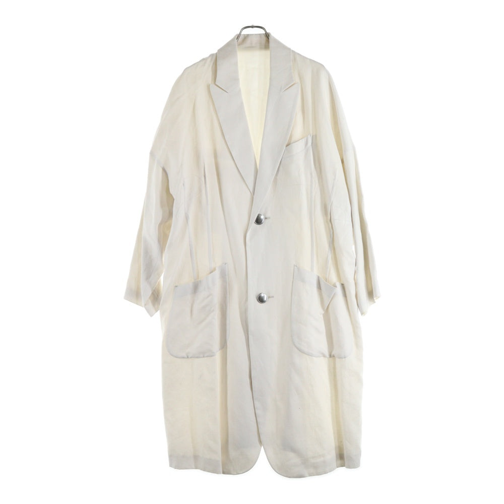 sulvam(サルバム) Linen Single Coat リネンシングルコート ピークド