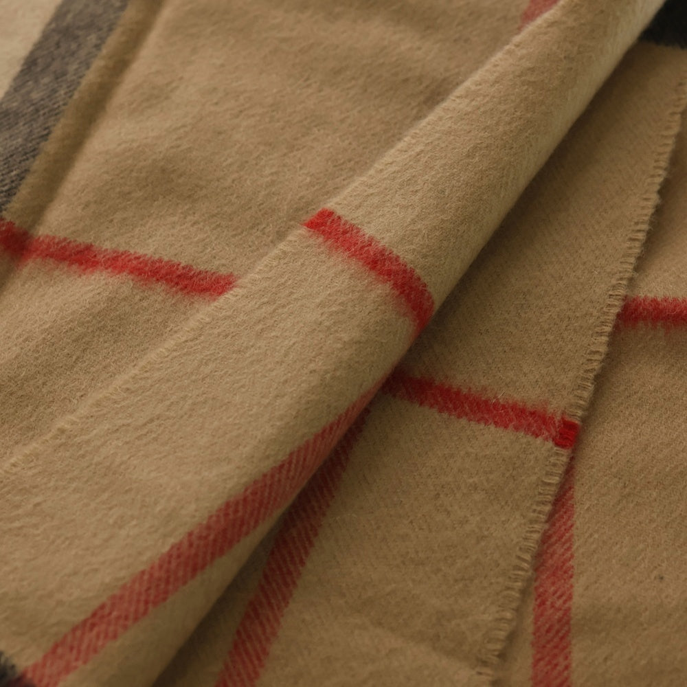 BURBERRY(バーバリー) ジャイアントノヴァチェック カシミヤマフラー ストール ブラウン レディース