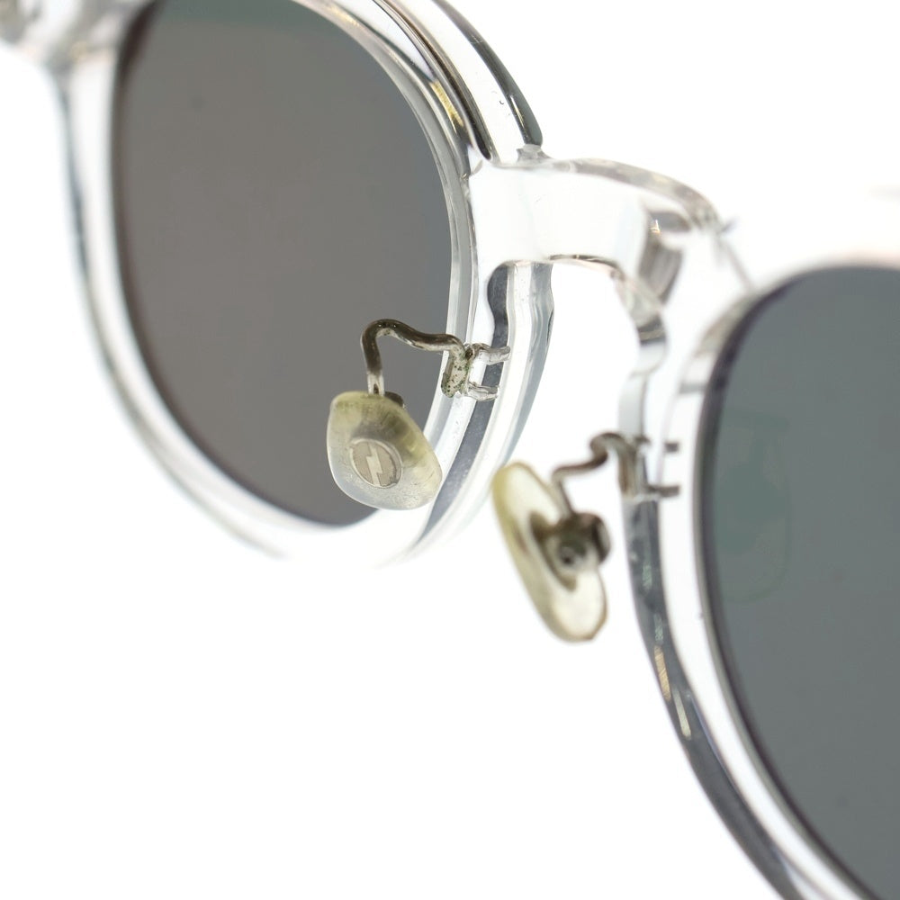 N.S.H(エヌエスエイチ) Made In Shibuya Open My Way Sunglasses メイドインシブヤ オープンマイウェイ クリアフレームサングラス 眼鏡 アイウェア クリア/ブラック