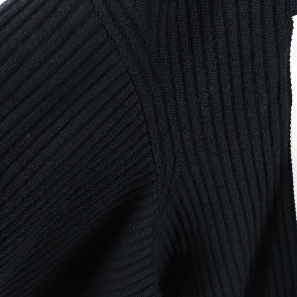 Y-3(ワイスリー) U TECH KNIT CREW SWEATER ロゴデザイン ニット クルーネック セーター ブラック FJ0374 1IM001