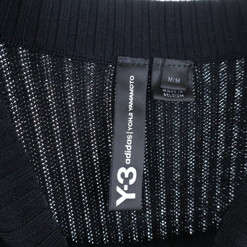 Y-3(ワイスリー) U TECH KNIT CREW SWEATER ロゴデザイン ニット クルーネック セーター ブラック FJ0374 1IM001