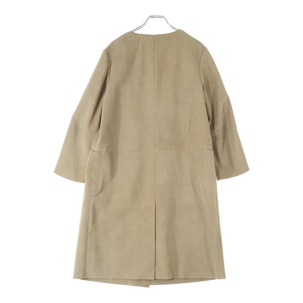 ARTS&SCIENCE(アーツアンドサイエンス) Suede Front Hook Coat スウェードフロントホックコート レディースレザーコート 003-00127-829 ブラウン