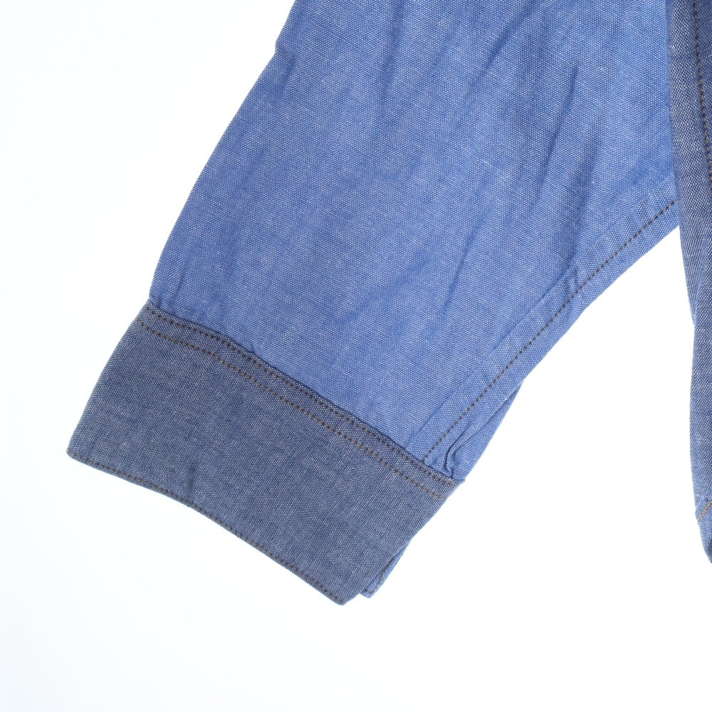 CHANGES(チェンジズ) Remake Anorak Shirt Parka リメイクアノラックシャツパーカー ハーフボタンフーデット長袖シャツ ブルー