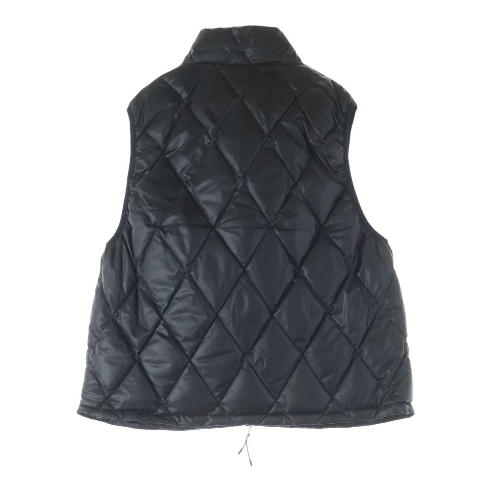 NO BRAND(ノーブランド) FEAT フィート ROSE Down Vest ローズダウンベスト ジップアップナイロンダウンベスト グレー