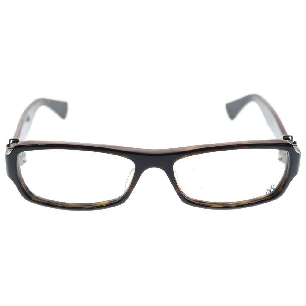 CHROME HEARTS(クロムハーツ) GITTIN ANY?-II BSフレアテンプル スクエアフレームサングラス アイウェア 眼鏡 ブラウン/クリア