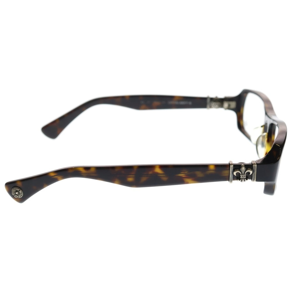 CHROME HEARTS(クロムハーツ) GITTIN ANY?-II BSフレアテンプル スクエアフレームサングラス アイウェア 眼鏡 ブラウン/クリア