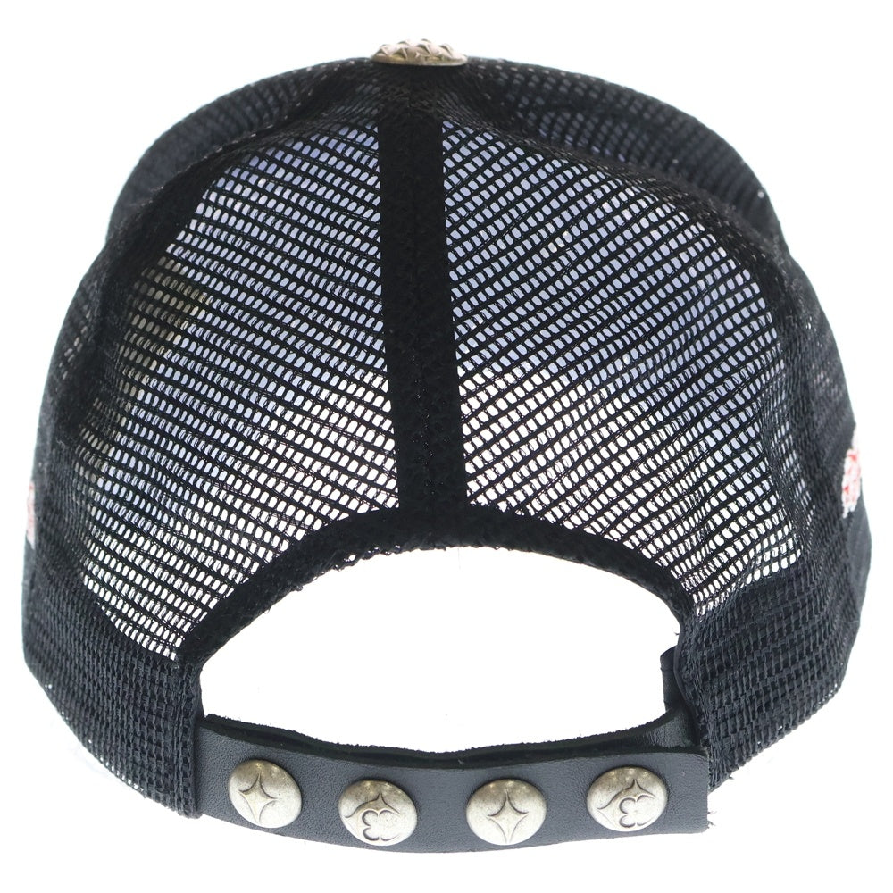 THUG CLUB(サグクラブ) Dragon Chopper Cap ドラゴンチョッパーキャップ ロゴ刺繡メッシュトラッカーキャップ 帽子 TC25AC3401 ブラック