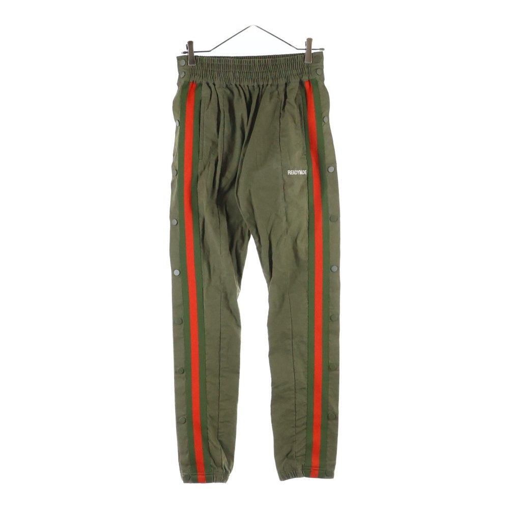 READY MADE(レディメイド) SIDE SNAP TRUCK PANTS サイドスナップ トラックパンツ カーキ