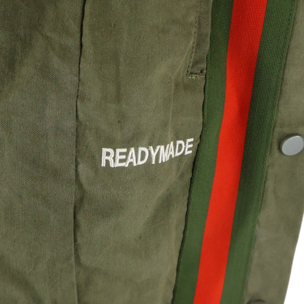 READY MADE(レディメイド) SIDE SNAP TRUCK PANTS サイドスナップ トラックパンツ カーキ