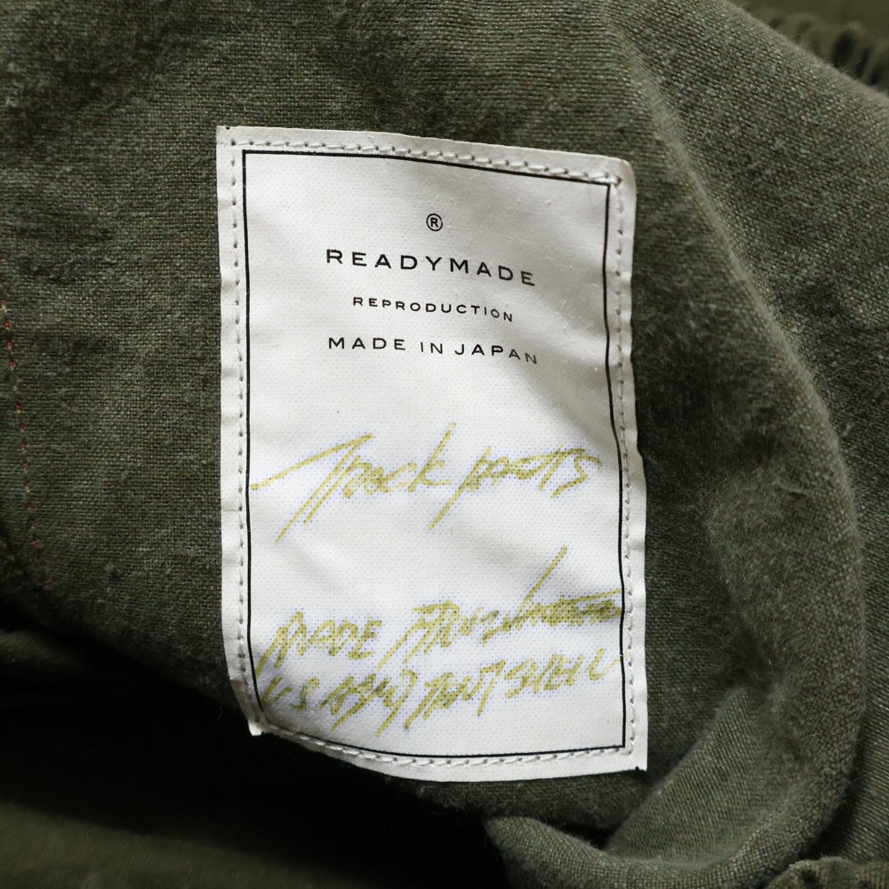 READY MADE(レディメイド) TRUCK PANTS サイドスナップ トラックパンツ カーキ