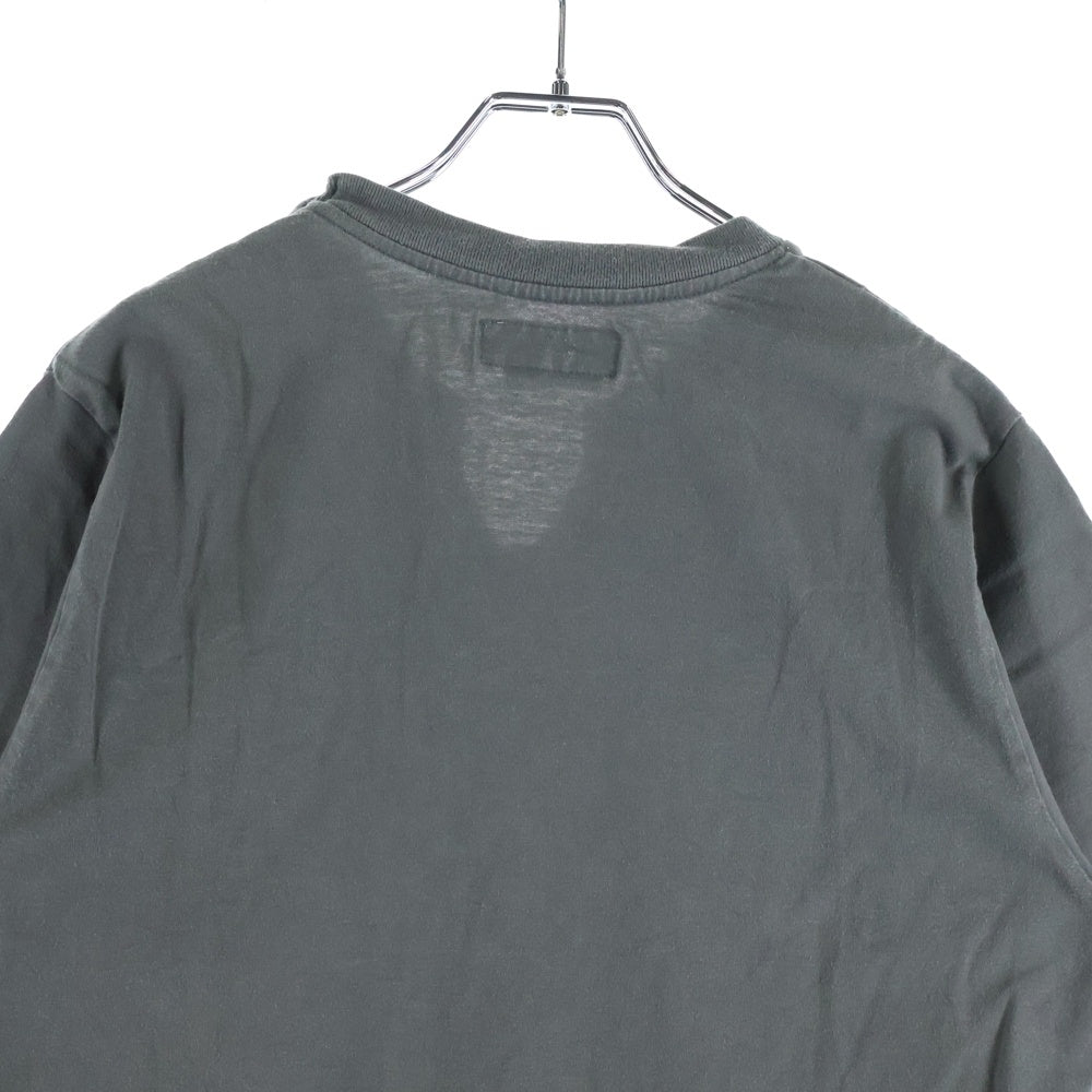 Yohji Yamamoto POUR HOMME(ヨウジヤマモト プールオム) Keyhole Neck T-Shirt キーネックTシャツ キーネック半袖カットソー グレー
