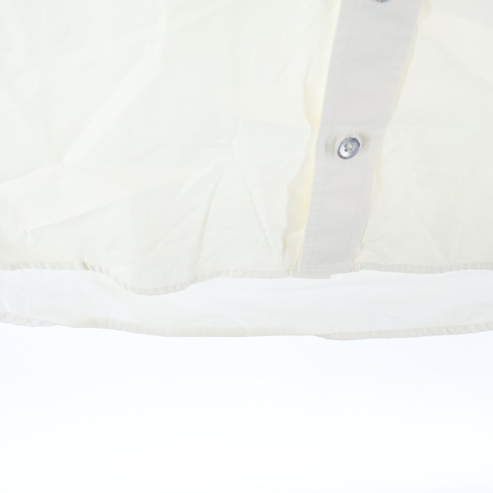 Yohji Yamamoto POUR HOMME(ヨウジヤマモト プールオム) Zip Detail Collar Short Sleeve Shirt ジップディテールカラーショートスリーブシャツ 襟ジップ半袖開襟シャツ ホワイト