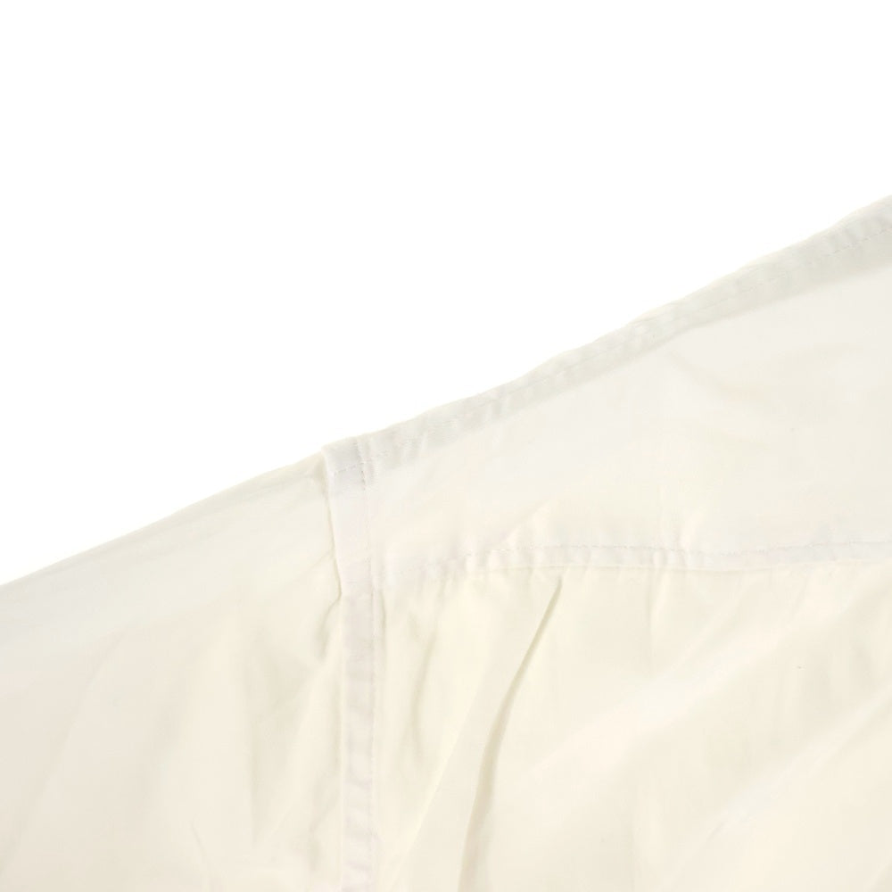 Yohji Yamamoto POUR HOMME(ヨウジヤマモト プールオム) Zip Detail Collar Short Sleeve Shirt ジップディテールカラーショートスリーブシャツ 襟ジップ半袖開襟シャツ ホワイト