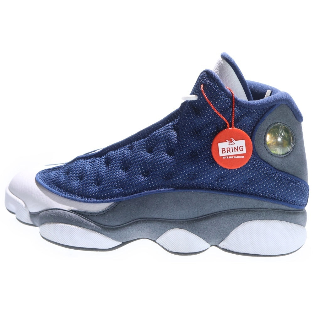 NIKE(ナイキ) Air Jordan 13 Retro Flint エアジョーダン13 フリント グレー ハイカットスニーカー ネイビー/ホワイト US8.5/26.5cm 414571-404