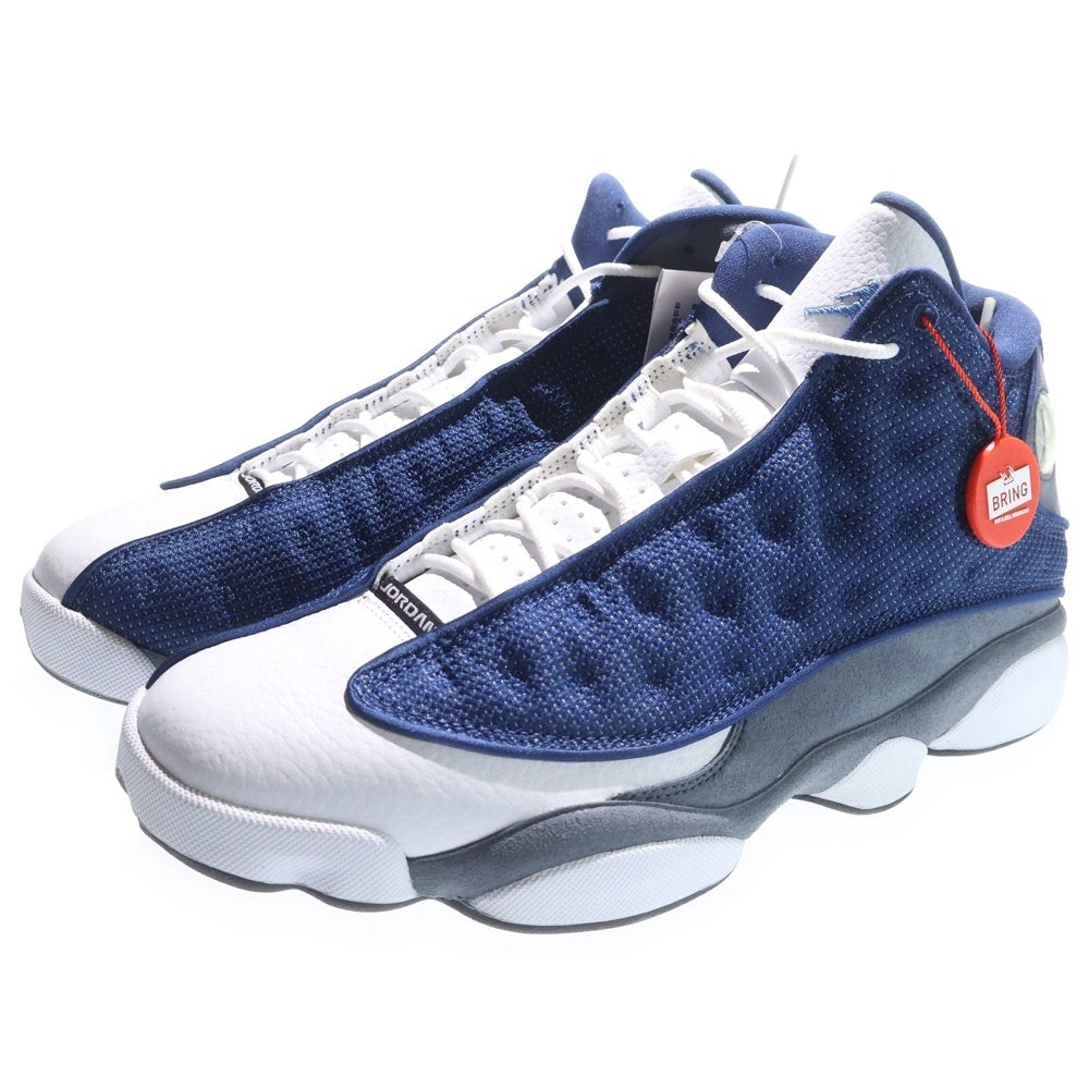 NIKE(ナイキ) Air Jordan 13 Retro Flint エアジョーダン13 フリント グレー ハイカットスニーカー ネイビー/ホワイト US8.5/26.5cm 414571-404