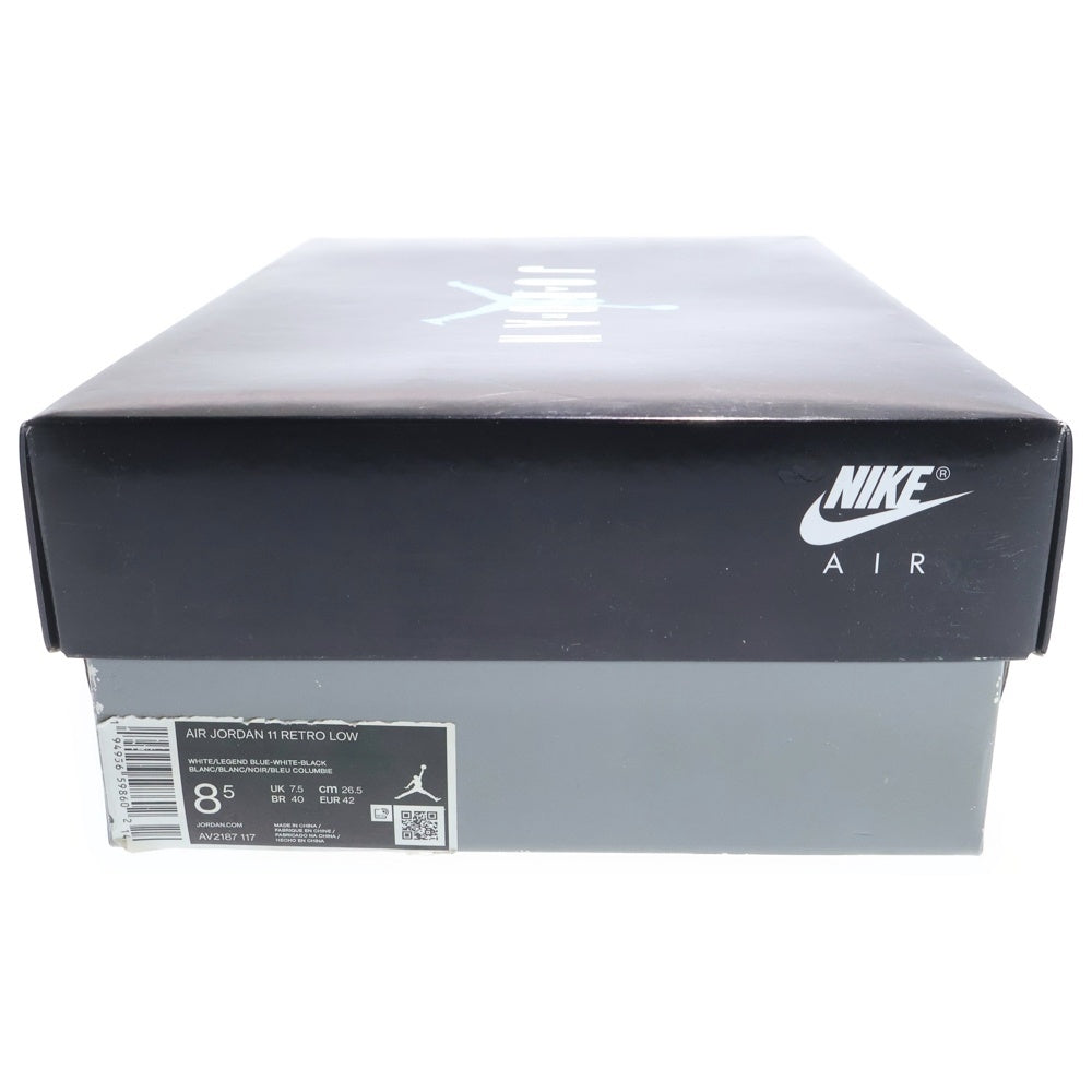 NIKE(ナイキ) AIR JORDAN11 RETRO LOW LEGEND BLUE AV2187-117 エアジョーダン11 レジェンドブルー ローカットスニーカー ホワイト/ブルー US8.5/26.5cm