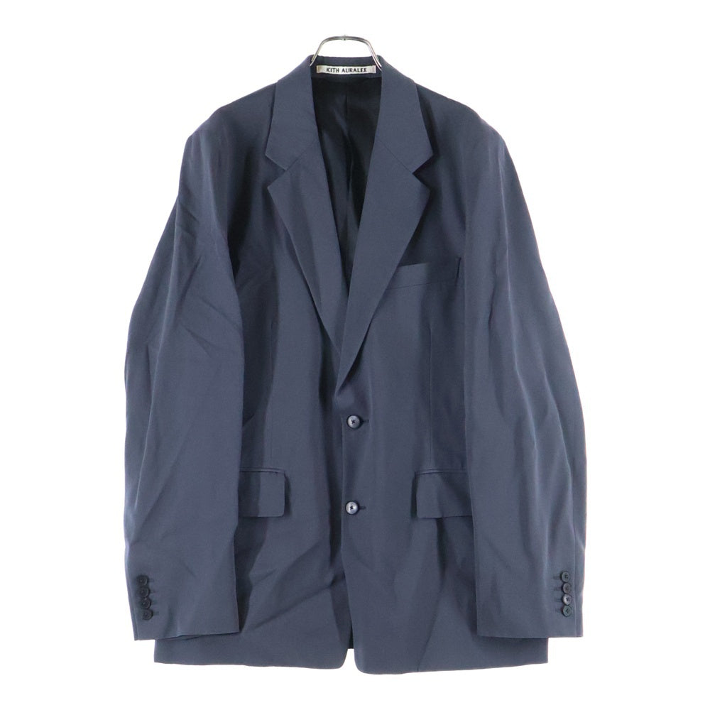 KITH(キス) ×AURALEE 101 For AURALEE Light Wool Max Gabardine Jacket オーラリー ライトウールマックスギャバジンジャケット 2Bシングルテーラードジャケット A24AJ05AK