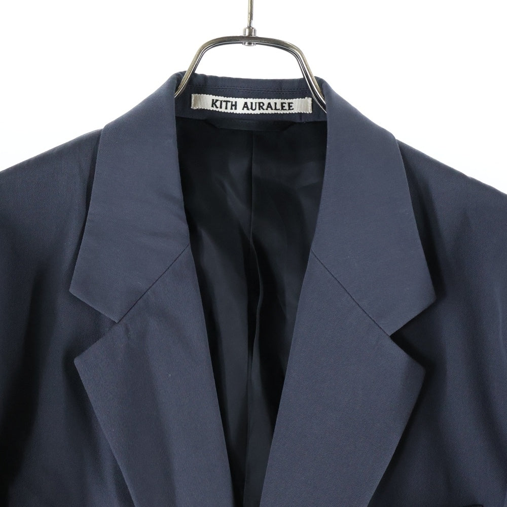 KITH(キス) ×AURALEE 101 For AURALEE Light Wool Max Gabardine Jacket オーラリー ライトウールマックスギャバジンジャケット 2Bシングルテーラードジャケット A24AJ05AK