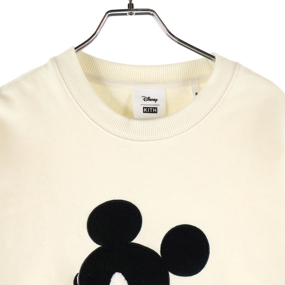 KITH(キス) ×Disney Mad Mickey Vintage Crewneck ディズニー マッドミッキーヴィンテージクルーネック クルーネック長袖スウェットシャツ ホワイト