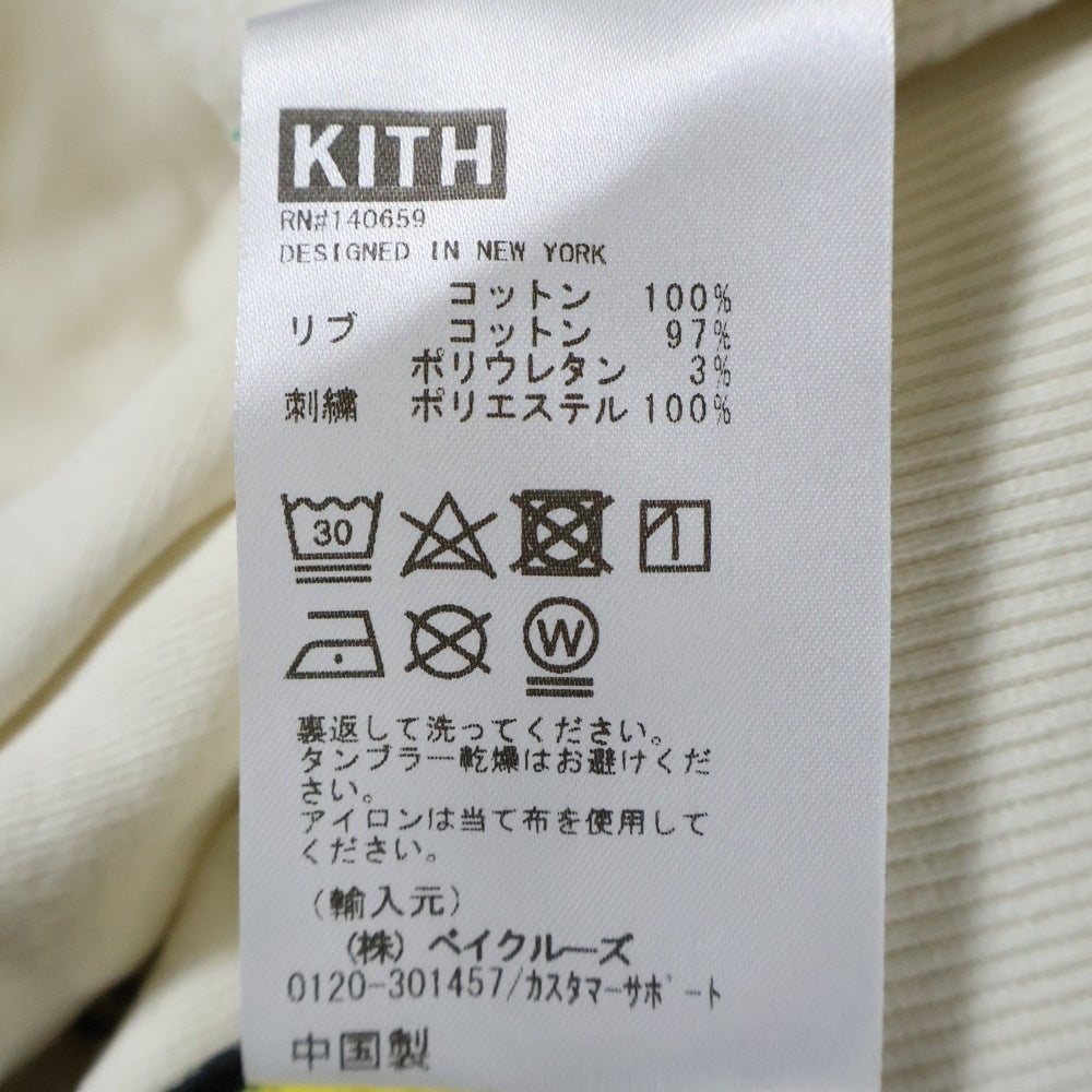 KITH(キス) ×Disney Mad Mickey Vintage Crewneck ディズニー マッドミッキーヴィンテージクルーネック クルーネック長袖スウェットシャツ ホワイト