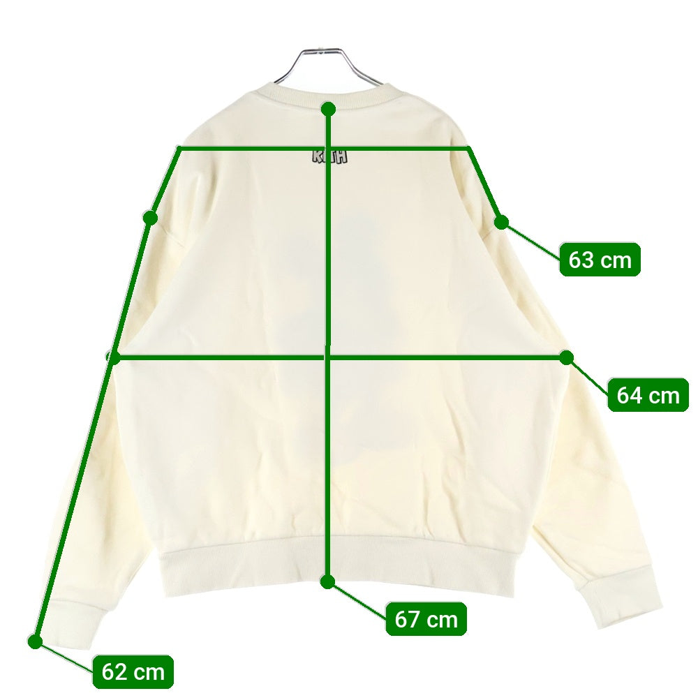 KITH(キス) ×Disney Mad Mickey Vintage Crewneck ディズニー マッドミッキーヴィンテージクルーネック クルーネック長袖スウェットシャツ ホワイト