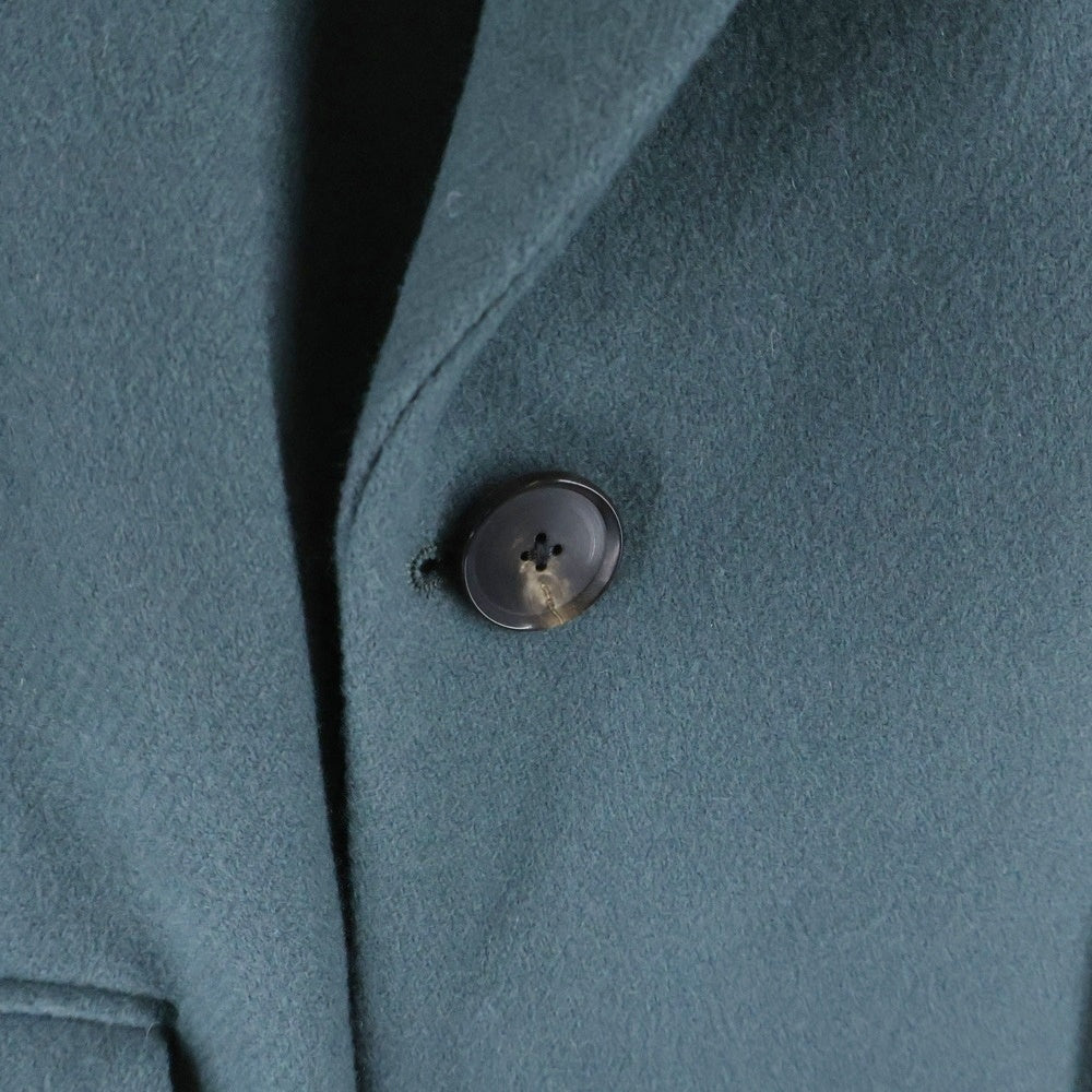 KITH(キス) ×AURALEE 101 For AURALEE Melton Chesterfield Coat オーラリー メルトンチェストフィールドコート ダブルプレストウールロングコート グリーン