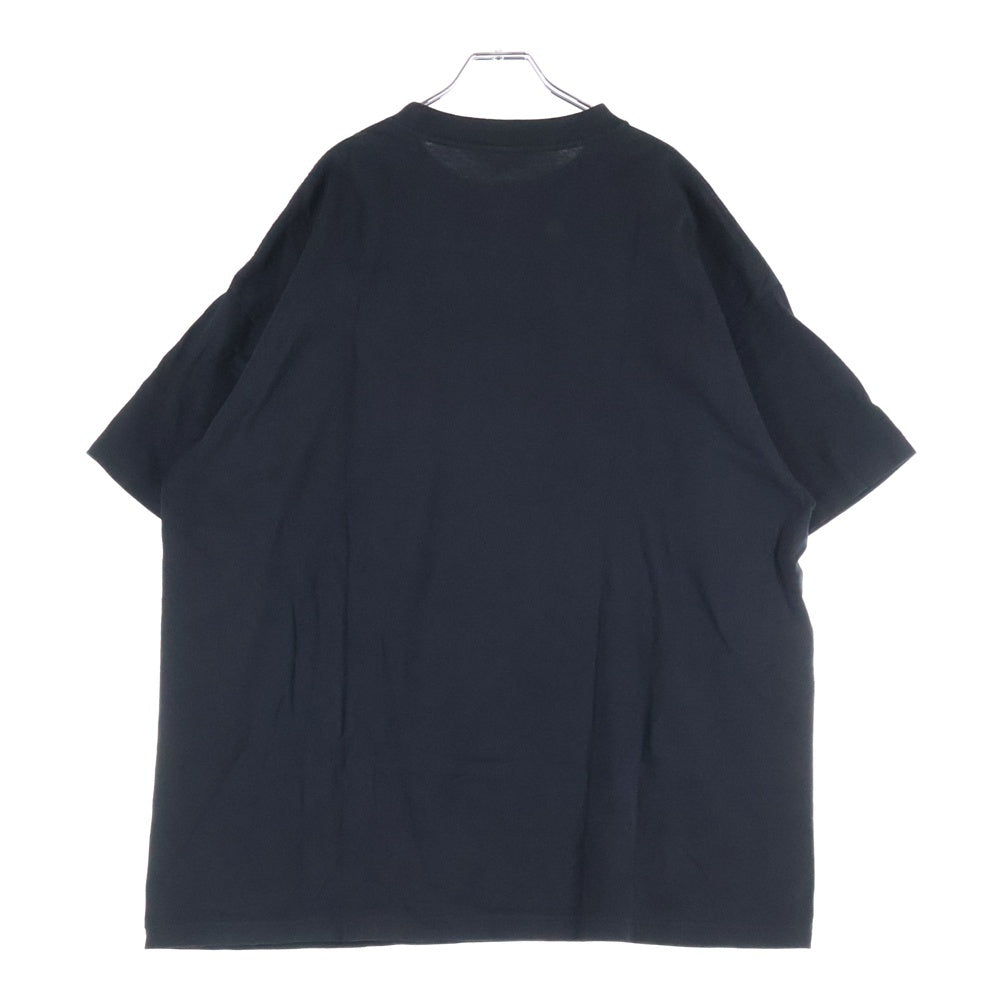 SAINT MICHAEL(セントマイケル) 24SS BORN SAINT BR SS TEE フロント プリント 半袖Tシャツ カットソー ブラック SM-YS8-0000-C06