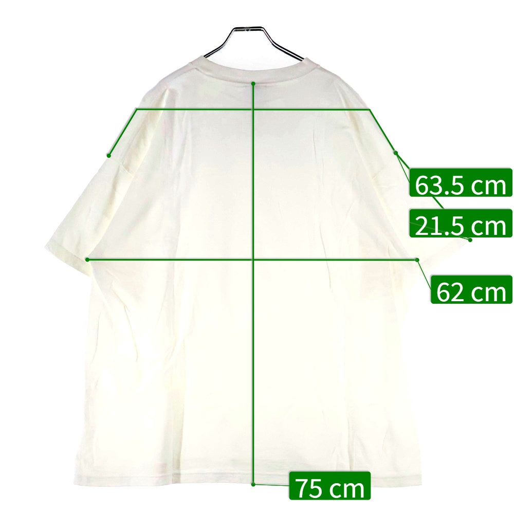 SAINT MICHAEL(セントマイケル) 24SS BR_LS TEE ボーンレイズ フロントプリント長袖カットソー SM-YS8-0000-C09 ホワイト SM-YS8-0000-C07