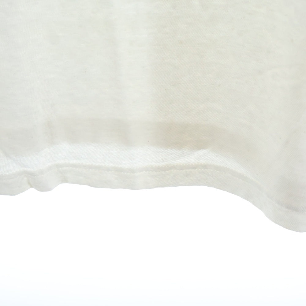 READY MADE(レディメイド) 24SS T-SHIRT RINGER プリント Tシャツ 半袖カットソー ホワイト RE-CO-WH-00-00-276