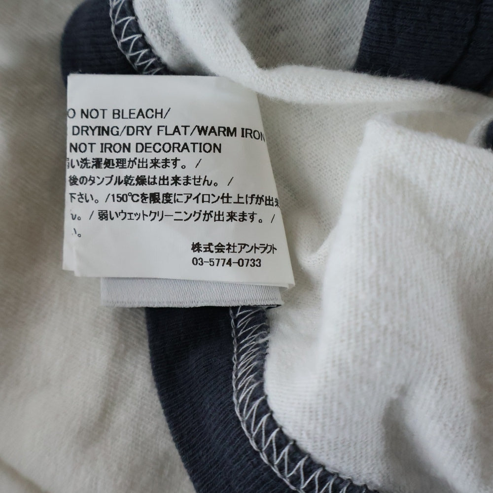 READY MADE(レディメイド) 24SS T-SHIRT RINGER プリント Tシャツ 半袖カットソー ホワイト RE-CO-WH-00-00-276