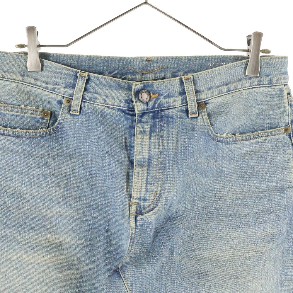 SAINT LAURENT PARIS(サンローランパリ) 16SS D02 エディ期 クラッシュ加工デニムパンツ インディゴ 399086 YYS10