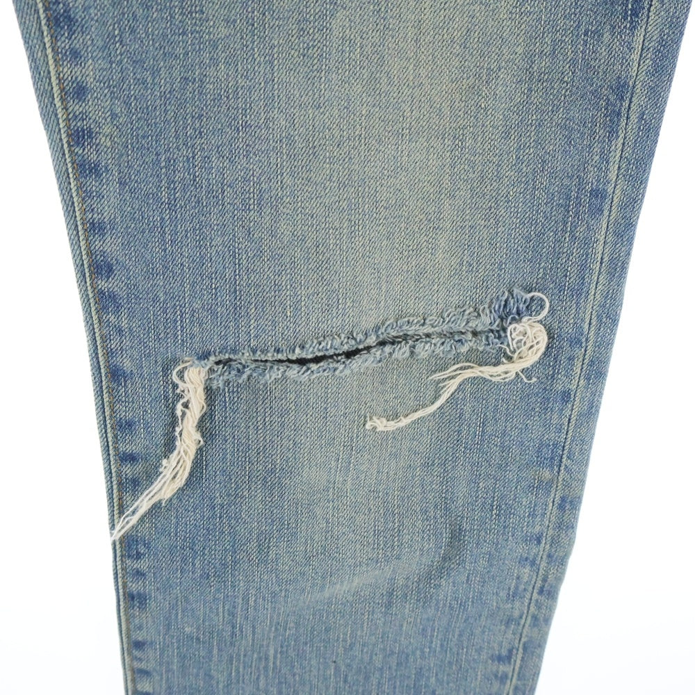 SAINT LAURENT PARIS(サンローランパリ) 16SS D02 エディ期 クラッシュ加工デニムパンツ インディゴ 399086 YYS10