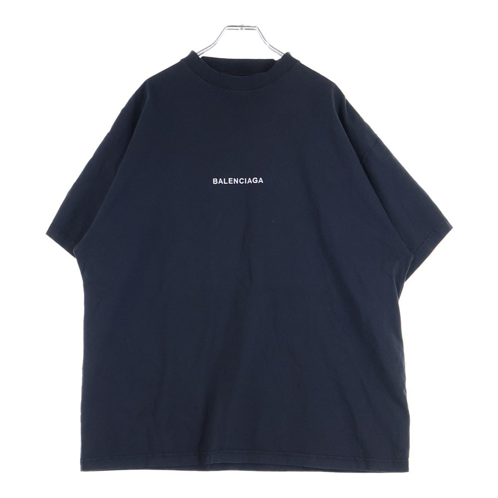 BALENCIAGA(バレンシアガ) 25AW アームワッペンユニフォームマーチ 半袖Tシャツ カットソー 831305 TSVH4 ブラック