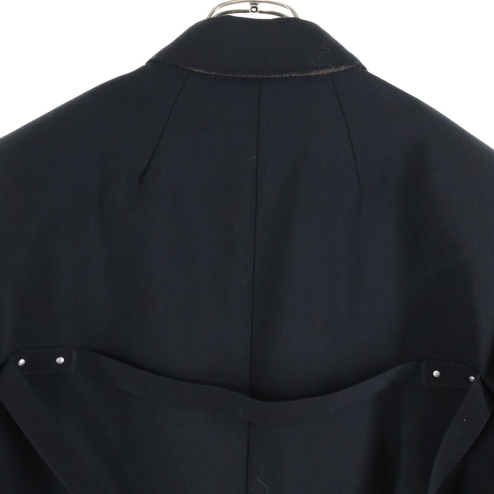 Rick Owens(リックオウエンス) 25AW Concordian Single-Breasted Blazer ウール コンコルディアン シングル ブレスト ブレザー ジャケット ブラック RU02E1721-WGP