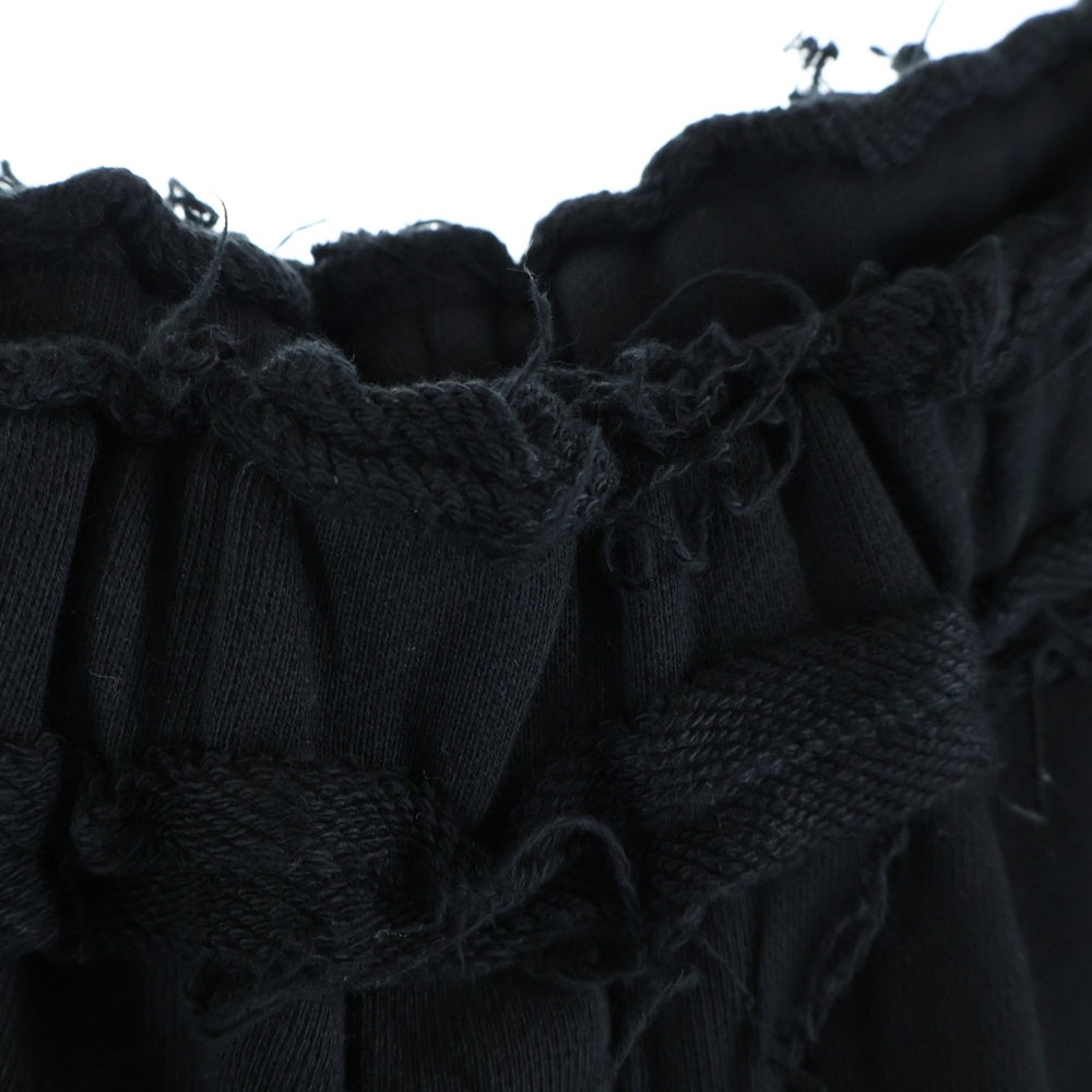 THUG CLUB(サグクラブ) 24SS Dragon Sweat Pant ドラゴンジョガースウェットパンツ ロゴプリントダメージ加工スウェットパンツ TC24PT1502 ブラック