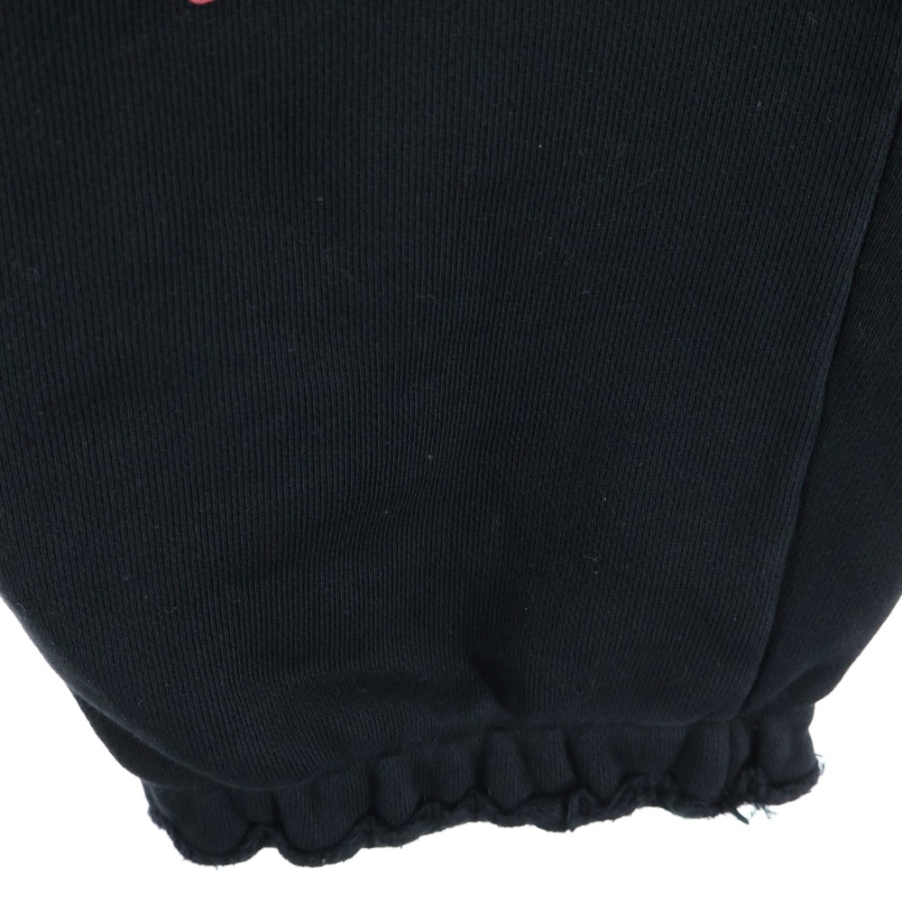 THUG CLUB(サグクラブ) 24SS Dragon Sweat Pant ドラゴンジョガースウェットパンツ ロゴプリントダメージ加工スウェットパンツ TC24PT1502 ブラック