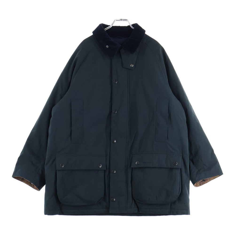Barbour(バブアー) 25AW PADDED EXMOOR COAT パデッド 中綿 ハーフコート ジャケット ブラック/ネイビー 252MCA1123