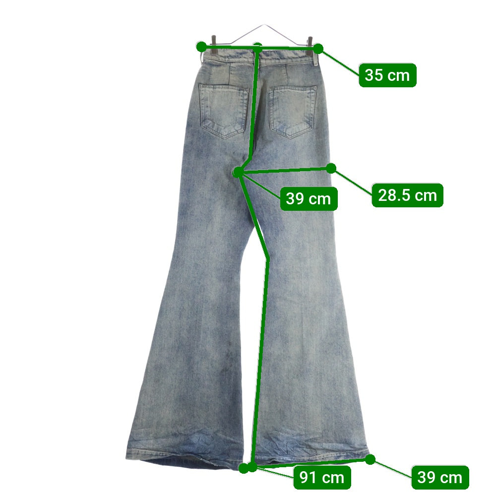Rick Owens(リックオウエンス) 25AW BOLANS ボラン フレア デニムパンツ インディゴ RR02E1335-DWG