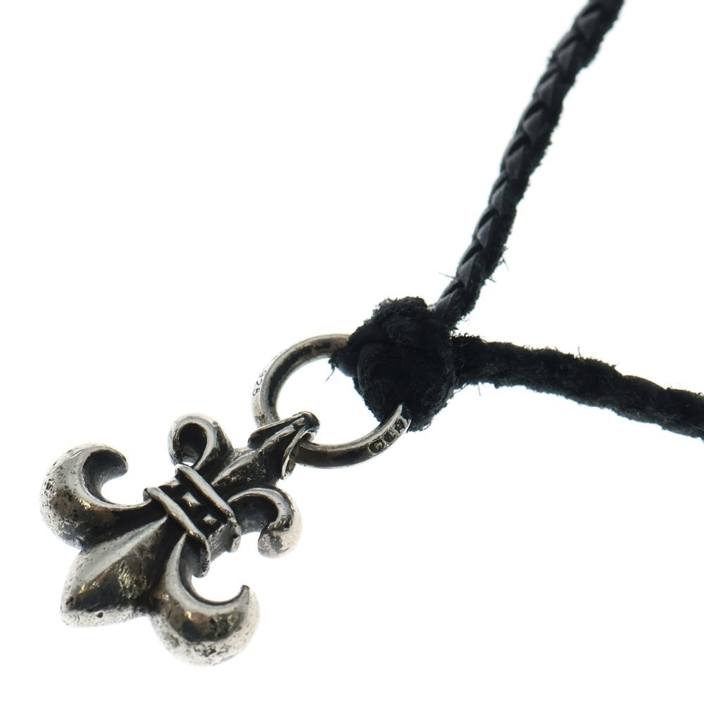 CHROME HEARTS(クロムハーツ) BS FLUER BSフレアペンダント シルバー ネックレストップ レザーブレイド シルバー