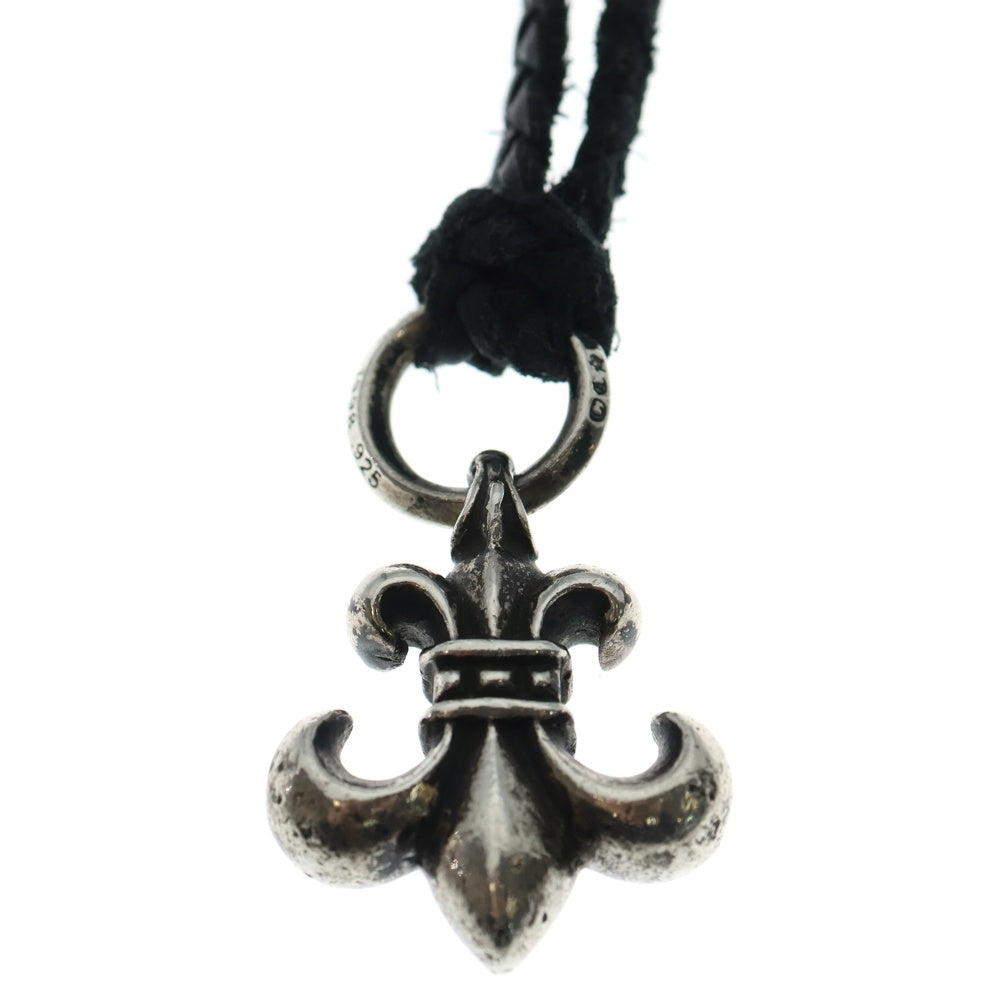 CHROME HEARTS(クロムハーツ) BS FLUER BSフレアペンダント シルバー ネックレストップ レザーブレイド シルバー